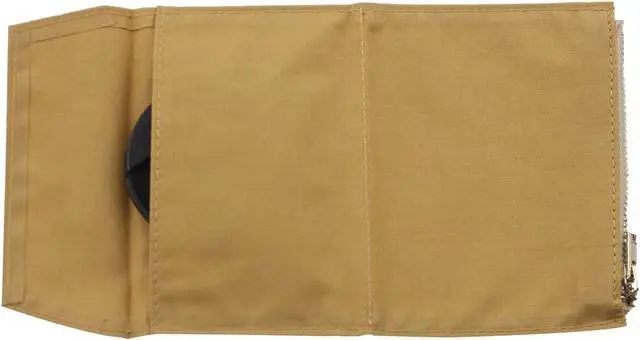 Alt view image 4 of 5 - Canvas Zipper Pouch Refill for Travelers Notebook,Insert Pocket Pack with 2 Elastic Bands TN Accessories Paper Card Holder Storage Bag (Passport Size, Yellow)