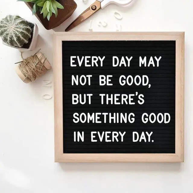 Alt view image 5 of 7 - Veskaoty Felt Letter Board with 294 Letters, 10 x 10 Inch, Black & Wood | Changeable Message Board, Wooden Frame, Wall Mount, Numbers, Symbols, Baby Pregnancy Announcement Sign, Classroom Decor