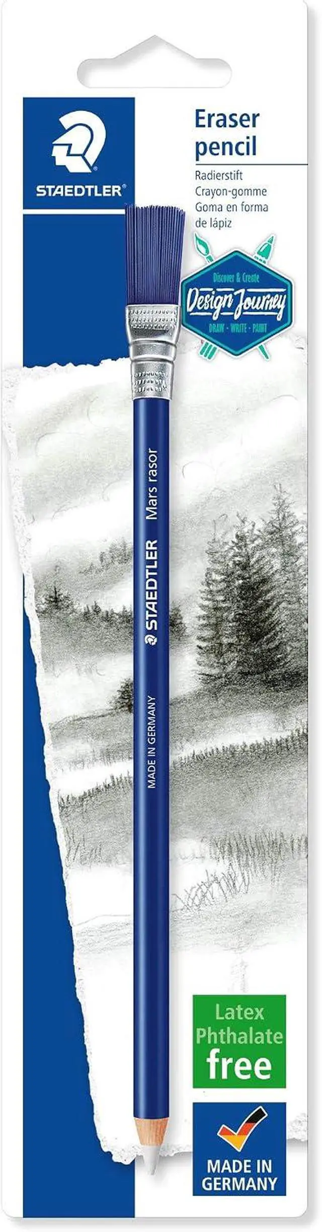 Alt view image 5 of 5 - STAEDTLER Mars Rasor Eraser Pencil with Brush for Fine Detail Corrections