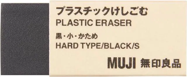 Main image of JAPAN MUJI Eraser BLACK Collection Small Size