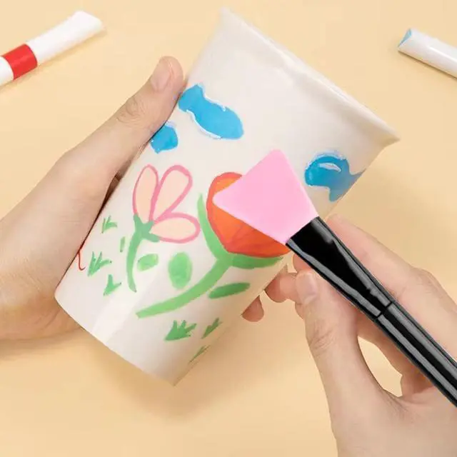 Alt view image 6 of 7 - 16 Pcs Silicone Magic Brushes,Reusable Silicone Epoxy Resin Applicator Sticks for DIY Painting Mixing & Spreading to Glitter Tumblers, Acrylic Cups, Mug