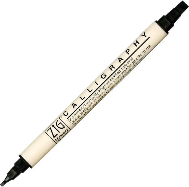 Main image of Kuretake Zig Memory System Calligraphy Marker Pure Black