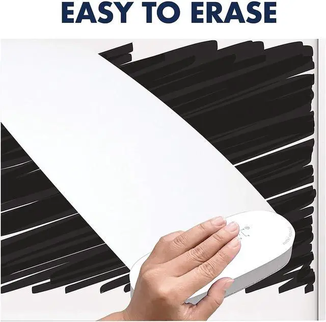 Alt view image 3 of 6 - Quartet White Board Dry Erase Board Eraser, 5" x 2", Max Clean for Dry Erase Markers, Includes Magnetic Caddy Holder, Home School Supplies & Home Office Accessories, White/Gray (DFEB4)
