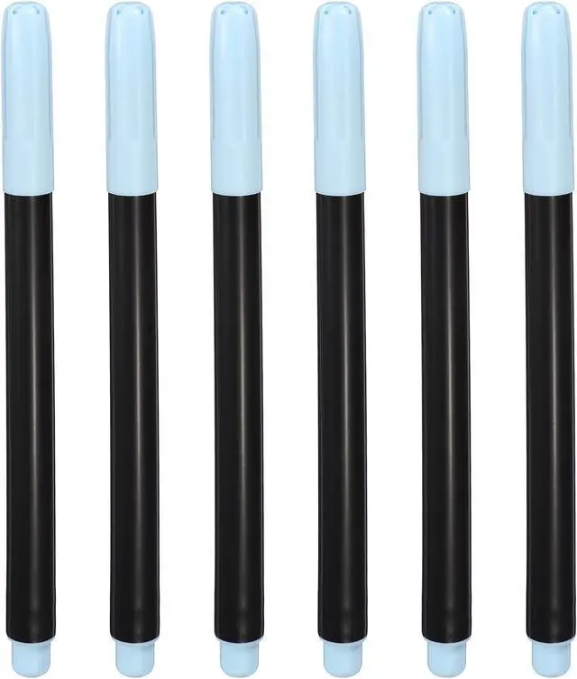 Main image of PATIKIL Light Blue Permanent Fabric Markers for Cloths, Permanent Markers Set Fabric Pen on Plastic Wood Stone Metal and Glass for Coloring Drawing Writing Marking, 6Pack