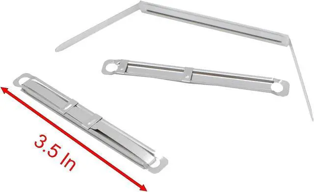 Alt view image 2 of 5 - Metal File Fastener, 50 Pcs Stainless Steel 3.5 Inch 2 Hole Metal Paper Clips for Loose-Leaf and Office (50)
