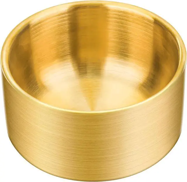 Main image of Paper Clip Holder, Paperclips Holders for Desk, Gold Bowl for Binder Bobby Pin, Paper Clip Dispenser(gold)