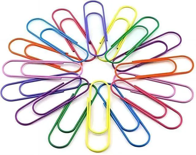 Alt view image 4 of 7 - 40 PCS Jumbo Paper Clips, Vinyl Coated Multicolored Large Mega Paperclips | Office, School, Document Organizing, Office Supply Accessories, Multiple Colors, Strong Metal Construction, Good Quality