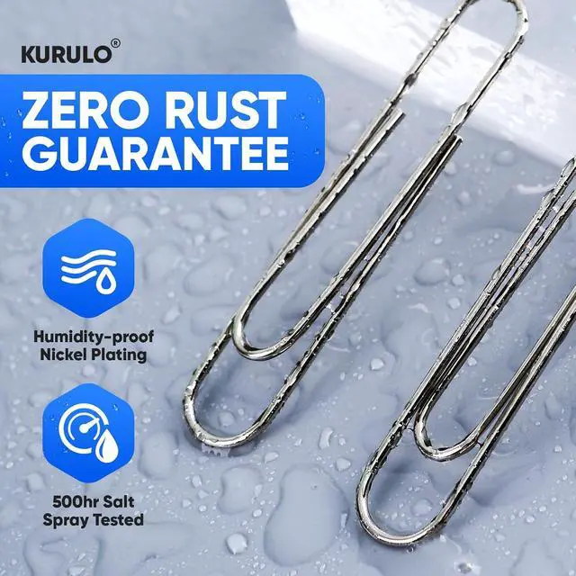 Alt view image 5 of 7 - Large Paper Clips, KURULO 100pcs 2 Inches Paper Clips Large Silver | Smooth Recyclable Big Paperclips for Office Home School, Rustproof & Durable Jumbo Paper Clip