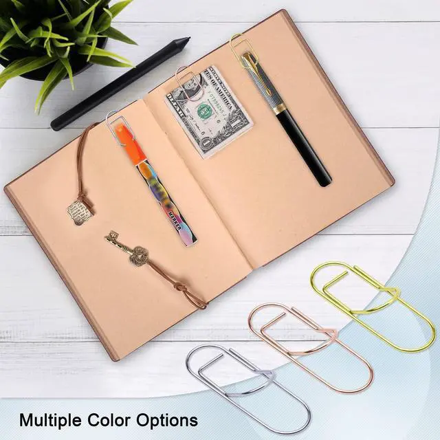 Alt view image 2 of 7 - Wisdompro 12 Pack Paper Clip Pen Holder for Notebook, Journal, Silver
