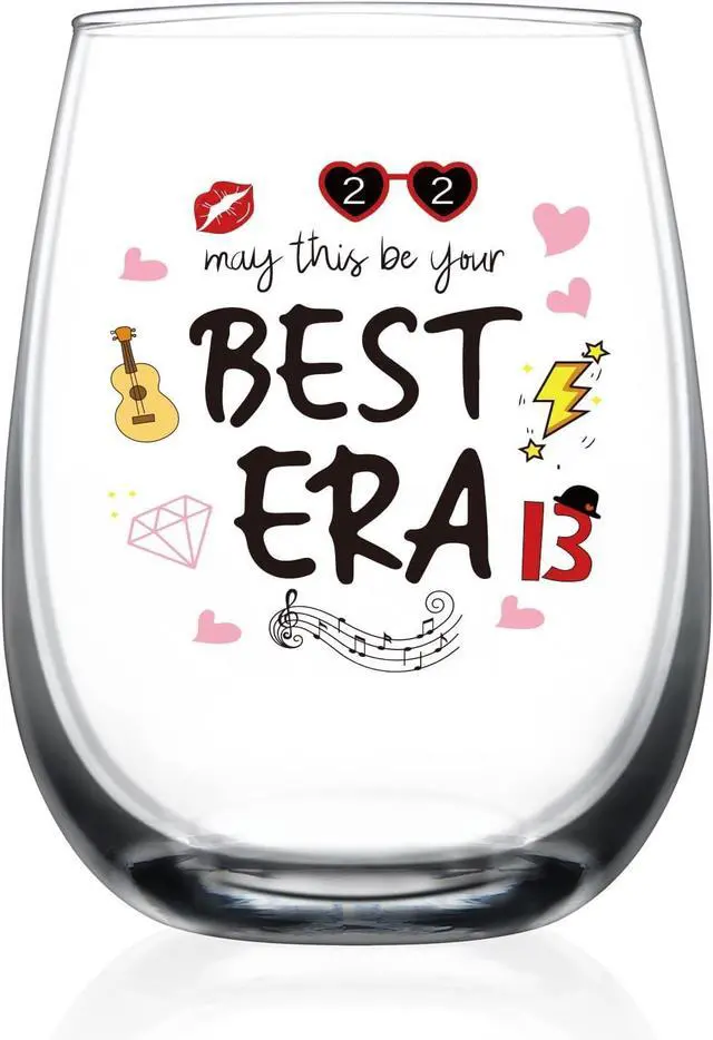 Main image of May This Be Your Best Era, Merch Gifts,Music Lovers Gift for Women Friendship,Birthday Gift for Girls,Fans Gifts Merch Wine Glass