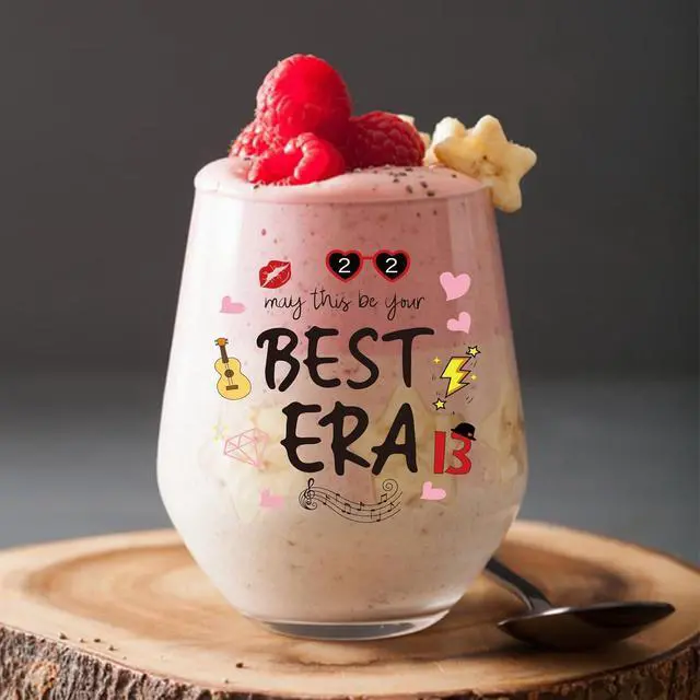 Alt view image 4 of 6 - May This Be Your Best Era, Merch Gifts,Music Lovers Gift for Women Friendship,Birthday Gift for Girls,Fans Gifts Merch Wine Glass