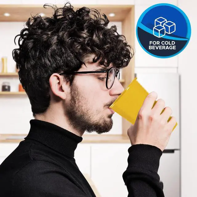 Alt view image 3 of 5 - PAMI 7 oz Plastic Party Cups,BPA-Free,Disposable,Cold Drinks,Yellow,100 Ct