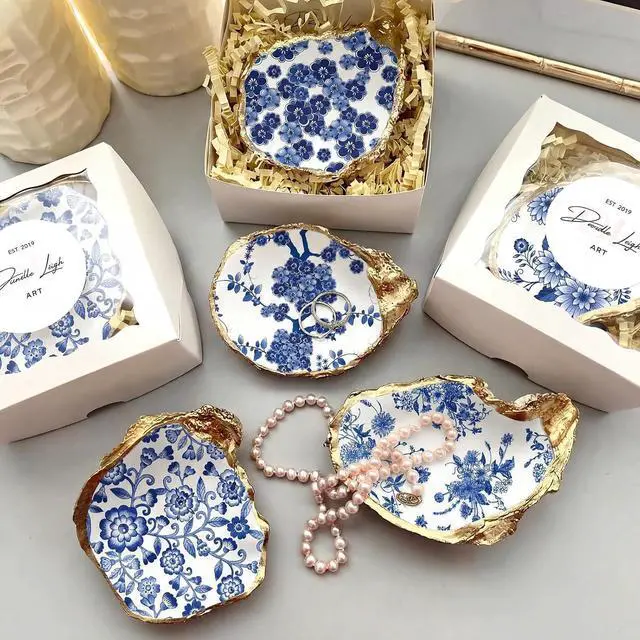 Alt view image 2 of 7 - Epakh 36 Pack 6 Style Blue and White Decoupage Chinoiserie Napkins, 13 inch | Assorted Floral Decorative Napkins Printed Cocktail Napkin Tissue Paper for Crafts DIY Shell Furniture Christmas Decor