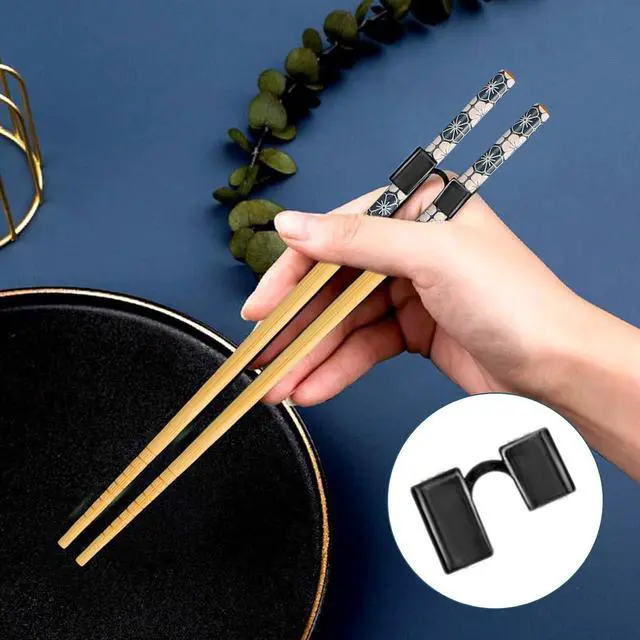 Alt view image 6 of 7 - 5 Pairs Training Chopsticks for Adults 8.86inch, Learning Easy Chopstick Trainer Beginners