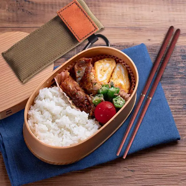 Alt view image 3 of 7 - Menolana Foldable Chopsticks Travel Set - Rosewood & Copper, Portable & Reusable