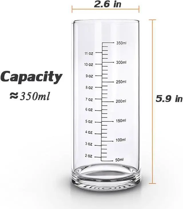 Alt view image 7 of 7 - Graduated Glass Cup With High And Low Temperature Resistance,Measuring Cup,Breakfast Milk Drinking Cup