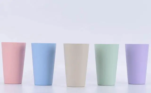 Alt view image 3 of 5 - Wheat Straw Unbreakable Cup | 20 oz Reusable Water Drinking Glasses Sets of 5 | Lightweight Tumbler for Kitchen Outdoor | Dishwasher Safe, BPA Free and Eco friendly (20 oz, 5 Color_A)