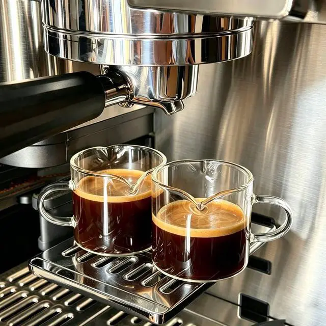 Main image of Espresso Cups for Ninja Espresso Machine Accessories, 2 Pack Glass | Espresso Shot Cups for Ninja Cafe Luxe ES601 ES701 ES301