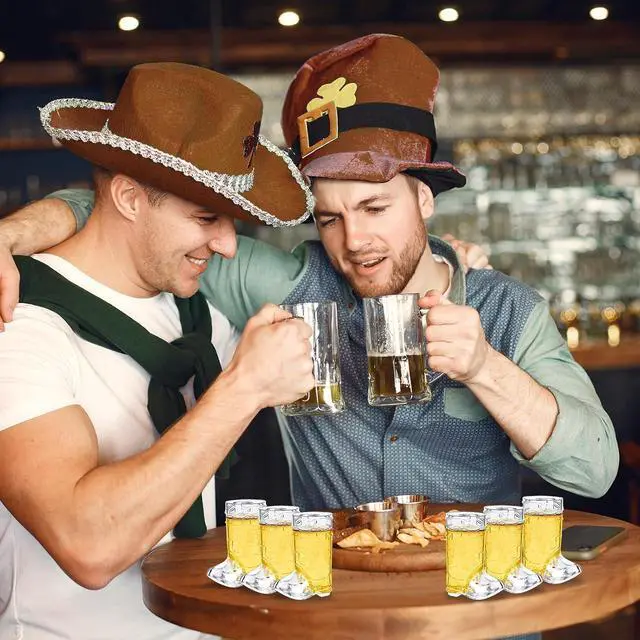 Alt view image 7 of 7 - SHAOQINLIN Cowboy Boot Shot Glasses, 15 PCS 1 oz Mini Plastic Boot Cups | Clear Pattern Beer Boots Mugs Western Cowboy Cowgirl Theme Party Supplies