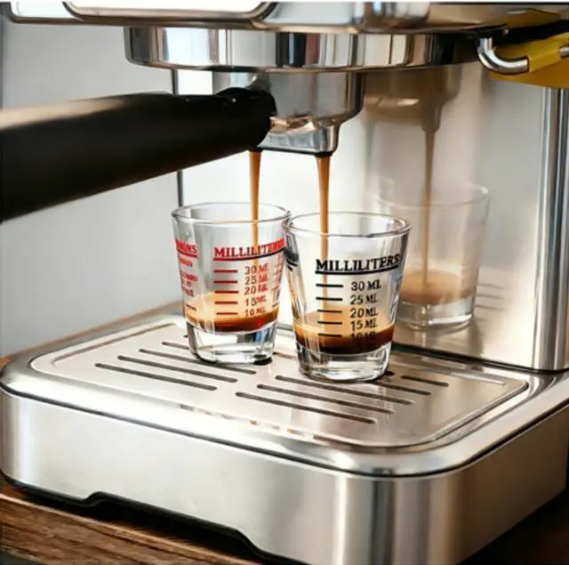 Alt view image 5 of 7 - 4 Pack Shot Glass Measuring Cups, Four Units of Measure for Liquor | 1 oz, 2 Tbs, 6 Tsp, 30 ml, Thick Base and Smooth Edge, Easy Cleaning, Easy to Read, for Espresso and Kitchen
