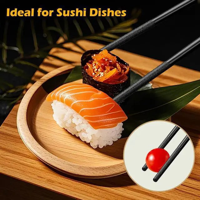 Alt view image 5 of 7 - 8 Pairs Reusable Training Chopsticks for Beginners Kids Adults Learners, Chop Sticks Reusable Dishwasher Safe Non-Slip Chopsticks Trainers Set, Kids Chopsticks helper 9.5Inches