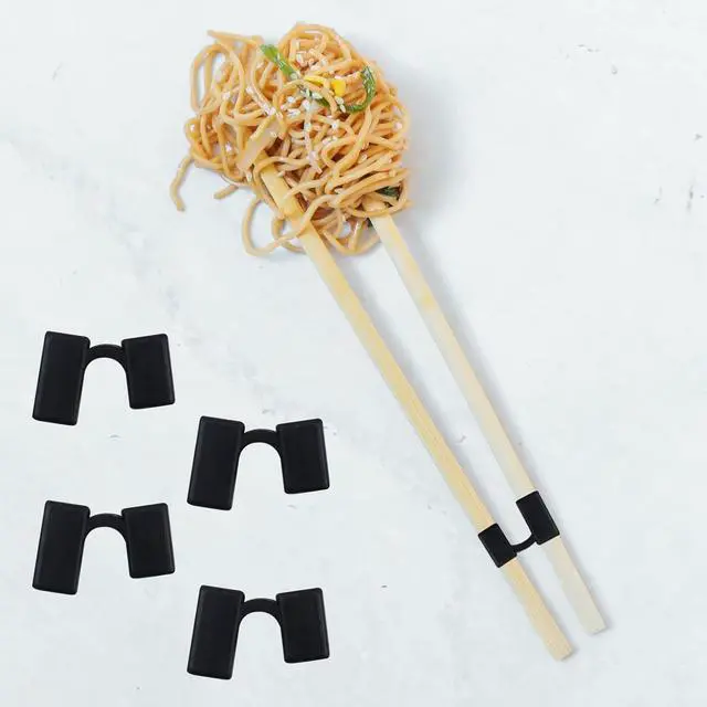 Alt view image 7 of 7 - 42 Pcs Chopstick Helpers Reusable Training Chopsticks Hinges Connector Plastic Training Chopstick Learn Practice Chopsticks Trainer for Beginner Trainers