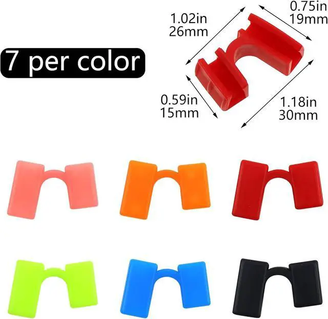 Alt view image 2 of 7 - 42 Pcs Chopstick Helpers Reusable Training Chopsticks Hinges Connector Plastic Training Chopstick Learn Practice Chopsticks Trainer for Beginner Trainers