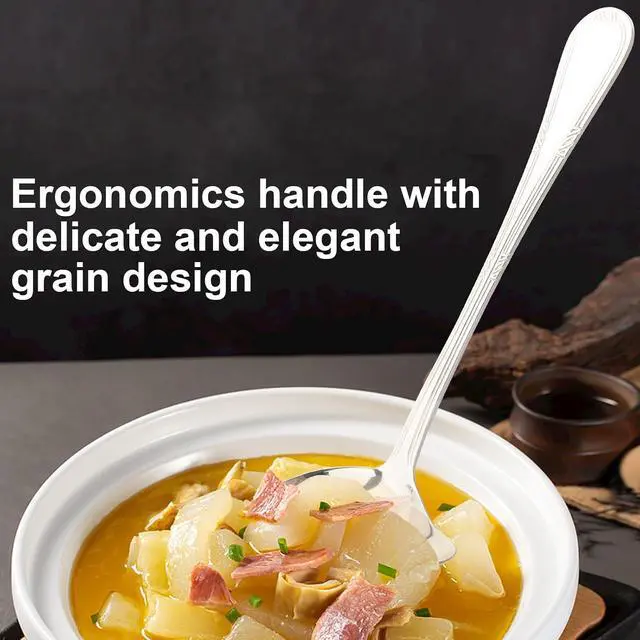 Alt view image 5 of 7 - 2 Pcs Gravy Spoon Ladle Small Ladle with Pouring Spout 18/10 Stainless Steel Sauce Drizzle Spoon for Spooning Gravies and Sauces, 7.8 Inches