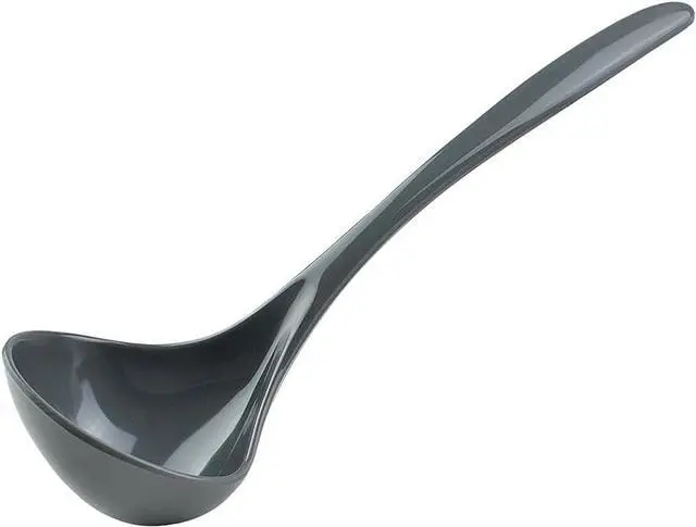 Main image of Hutzler 7.5-Inch Long Melamine Mini Ladle, Great for Serving Sauces and Gravies, Gray