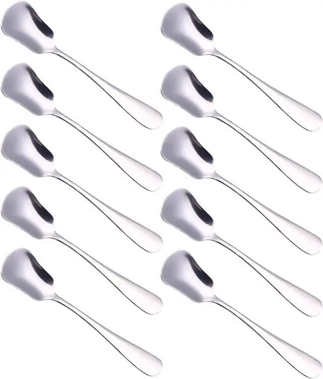 Main image of WARMBUY Small Stainless Steel Ice Cream Coffee Dessert Spoons, Set of 10