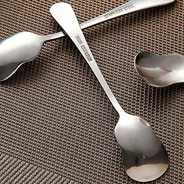 Alt view image 2 of 5 - WARMBUY Small Stainless Steel Ice Cream Coffee Dessert Spoons, Set of 10