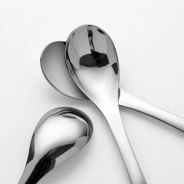 Alt view image 4 of 7 - Soup Spoons High Grade Stainless Steel Soup Spoons, neheewin Table Spoons Thick Heavy-weight Ladle Spoons, Dishwasher Safe (Set of 5)