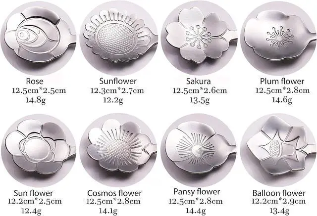 Alt view image 3 of 6 - 16 Pcs Teaspoon Tea Spoons, ESRISE Stainless Steel Cute Coffee Spoon for Tea Party Decorations (Silver)