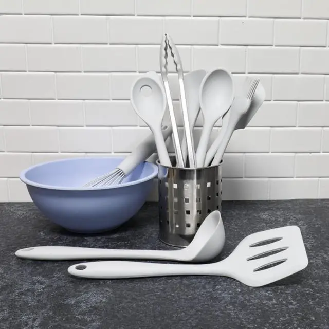 Alt view image 5 of 7 - Chef Craft Premium Silicone Basting Spoon, 11 inch, Gray