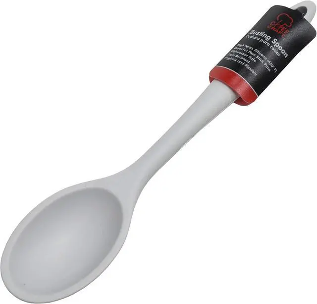 Alt view image 2 of 7 - Chef Craft Premium Silicone Basting Spoon, 11 inch, Gray