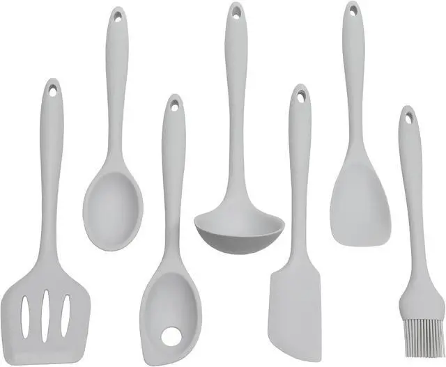 Alt view image 7 of 7 - Chef Craft Premium Silicone Basting Spoon, 11 inch, Gray