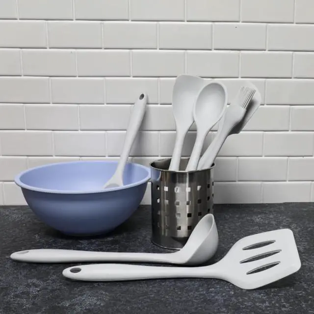Alt view image 6 of 7 - Chef Craft Premium Silicone Basting Spoon, 11 inch, Gray