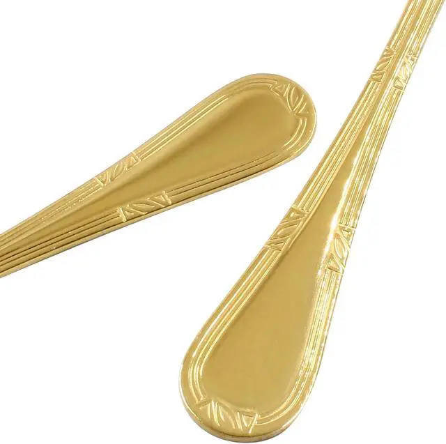 Alt view image 3 of 5 - 2 Pcs Stainless Steel Sauce Ladle with Pouring Spout, Gold | Long Handle, Soup Ladle, Gravy Ladle, Sauce Drizzle Spoon