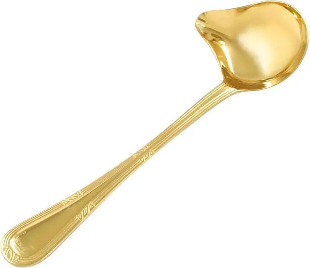 Alt view image 4 of 5 - 2 Pcs Stainless Steel Sauce Ladle with Pouring Spout, Gold | Long Handle, Soup Ladle, Gravy Ladle, Sauce Drizzle Spoon
