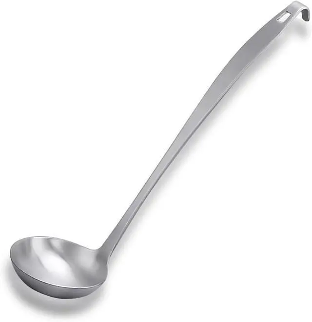 Main image of Tenta Kitchen 2oz/56ml Stainless Steel Small Soup Ladle Spoon,10.8x 3 Stainless Steel One-piece Professional Ladle With Hook And Hole For Convenient Hanging