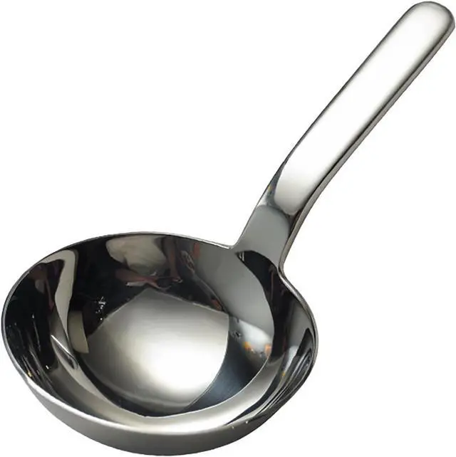Main image of Heavy Duty Big Spoon Mirror Polished Asian Soup Spoons (Short Handle),Premium Food Grade 18/10 Stainless Steel Spoons,Durable Metal Spoons,Serving Spoon,Tablespoon,7 Inches, 18.2cm, Silver