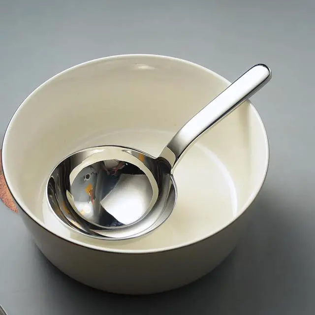 Alt view image 3 of 5 - Heavy Duty Big Spoon Mirror Polished Asian Soup Spoons (Short Handle),Premium Food Grade 18/10 Stainless Steel Spoons,Durable Metal Spoons,Serving Spoon,Tablespoon,7 Inches, 18.2cm, Silver