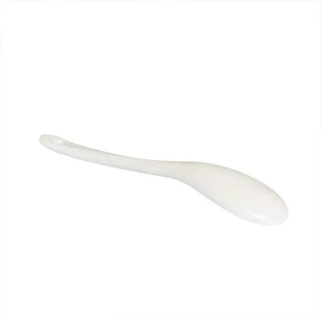 Alt view image 5 of 5 - 3 pcs Porcelain Egg Spoons Ceramic Spoons White 5 inch Coffee Dessert Yogurt Tea milky tea