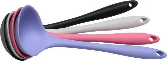 Alt view image 3 of 7 - Chef Craft Premium Silicone Cooking Ladle, 11.25 inch, Gray