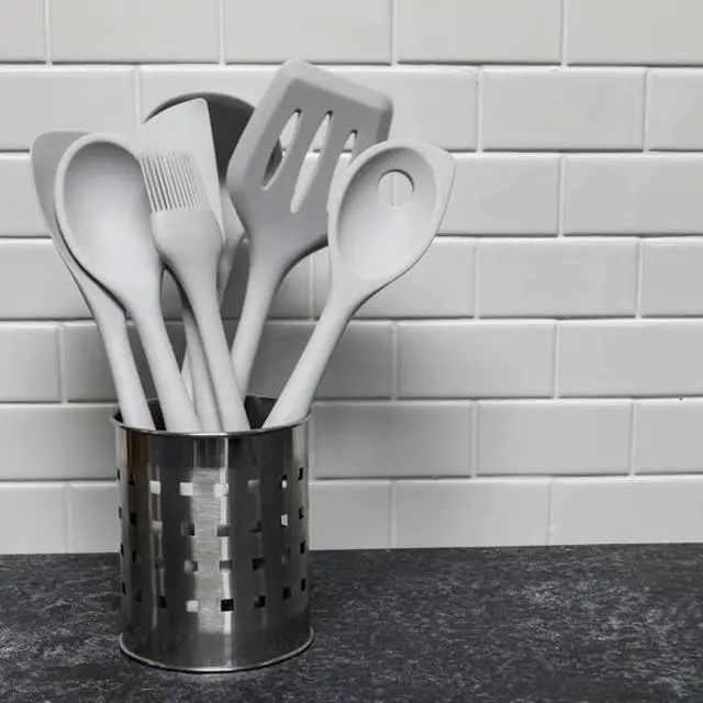Alt view image 7 of 7 - Chef Craft Premium Silicone Cooking Ladle, 11.25 inch, Gray