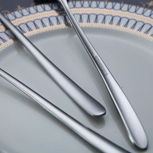 Alt view image 7 of 7 - Premium Stainless Steel Coffee Stirrer Set, Long Handle, Ice Tea & Cream Spoons, Cocktail Stirrer - Set of 6 (Silver)