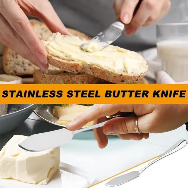Alt view image 7 of 7 - Butter & Cheese Slicer Cutter, Stainless Steel Cuts 0.25" Uniform Slices for Bread, Cheese, Fruits, Multi-Use Kitchen Tool, Dishwasher Safe, Portable for Camping & BBQs (COLOR:Silver)