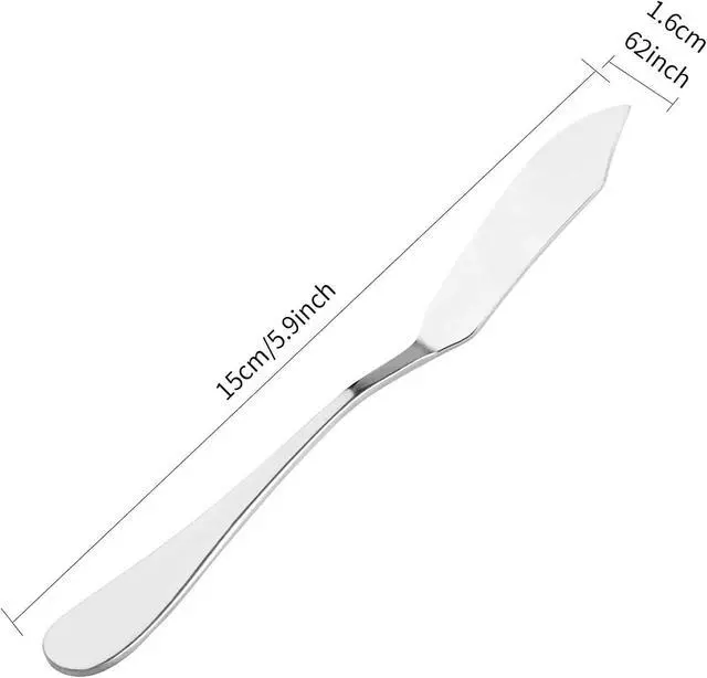 Alt view image 2 of 6 - 8pcs Stainless Steel Butter Knife, Cheese/Butter Spreaders, Breakfast Spreads Knives,Cheese and Condiments