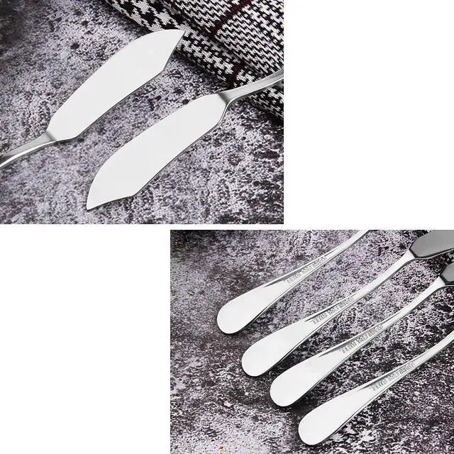 Alt view image 6 of 6 - 8pcs Stainless Steel Butter Knife, Cheese/Butter Spreaders, Breakfast Spreads Knives,Cheese and Condiments