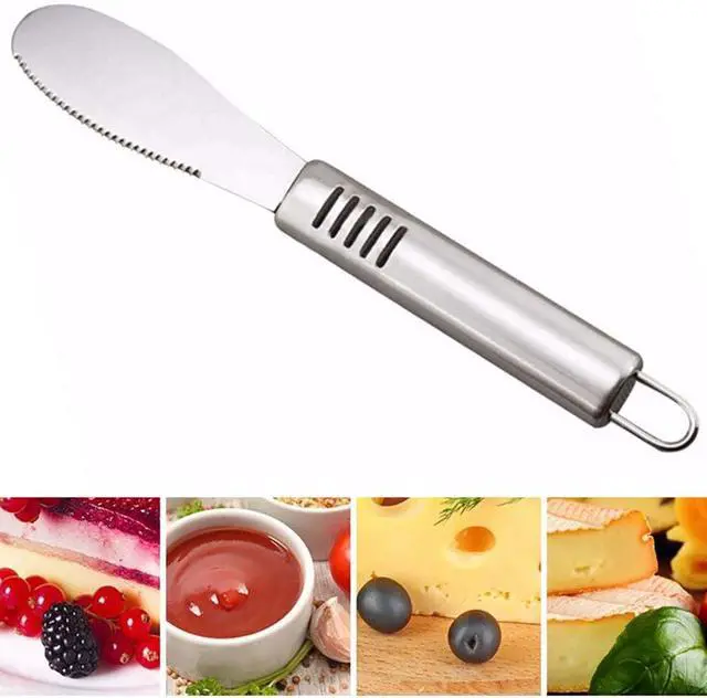Alt view image 3 of 5 - 2PCS Butter Spreaders Spatula, Stainless Steel Butter Knives Condiment Cheese Dessert Jam Cream Spreader for Breads, Sandwiches - 8.4 Inches